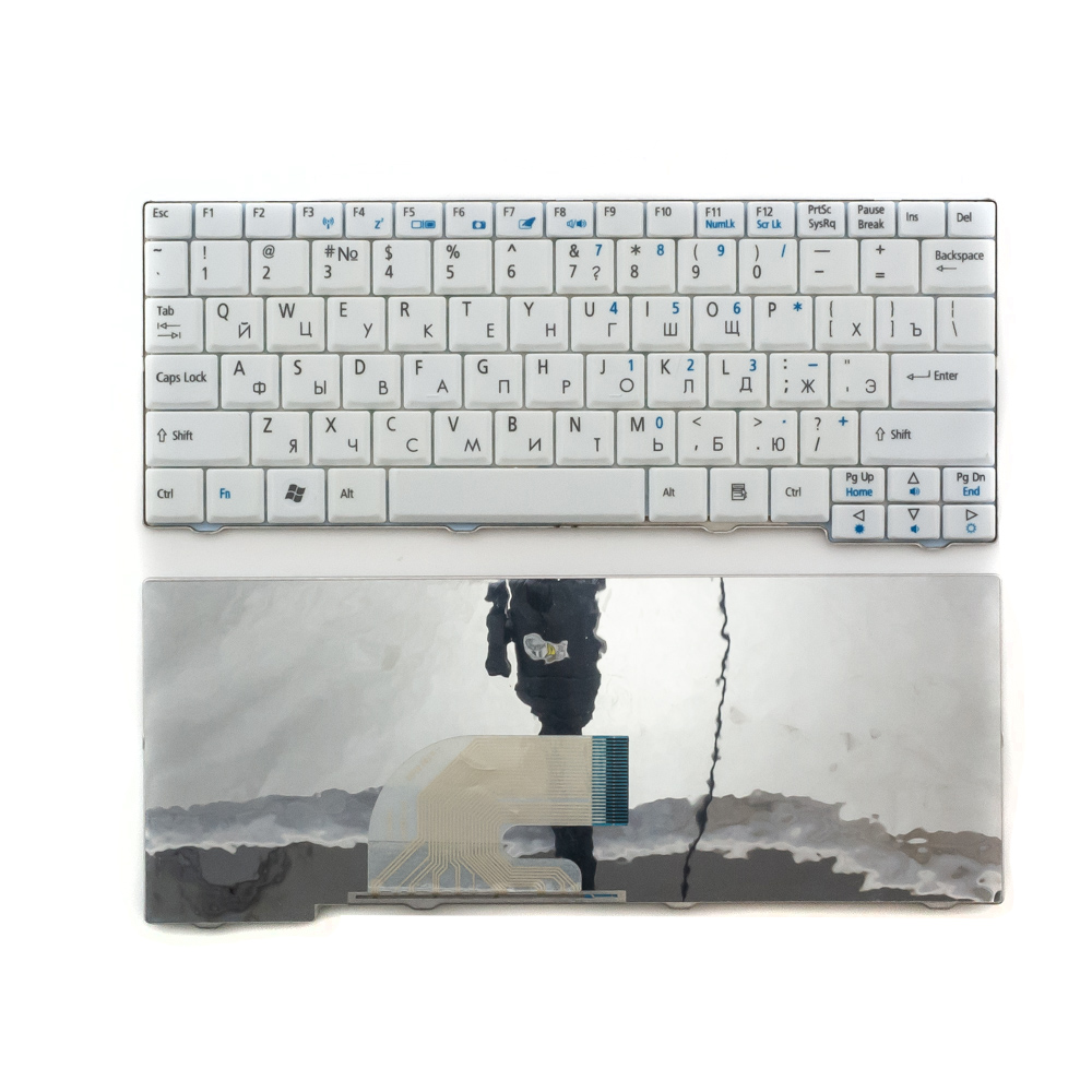 Клавиатура для ноутбука Acer Aspire One 531, D250, ZG5 белая