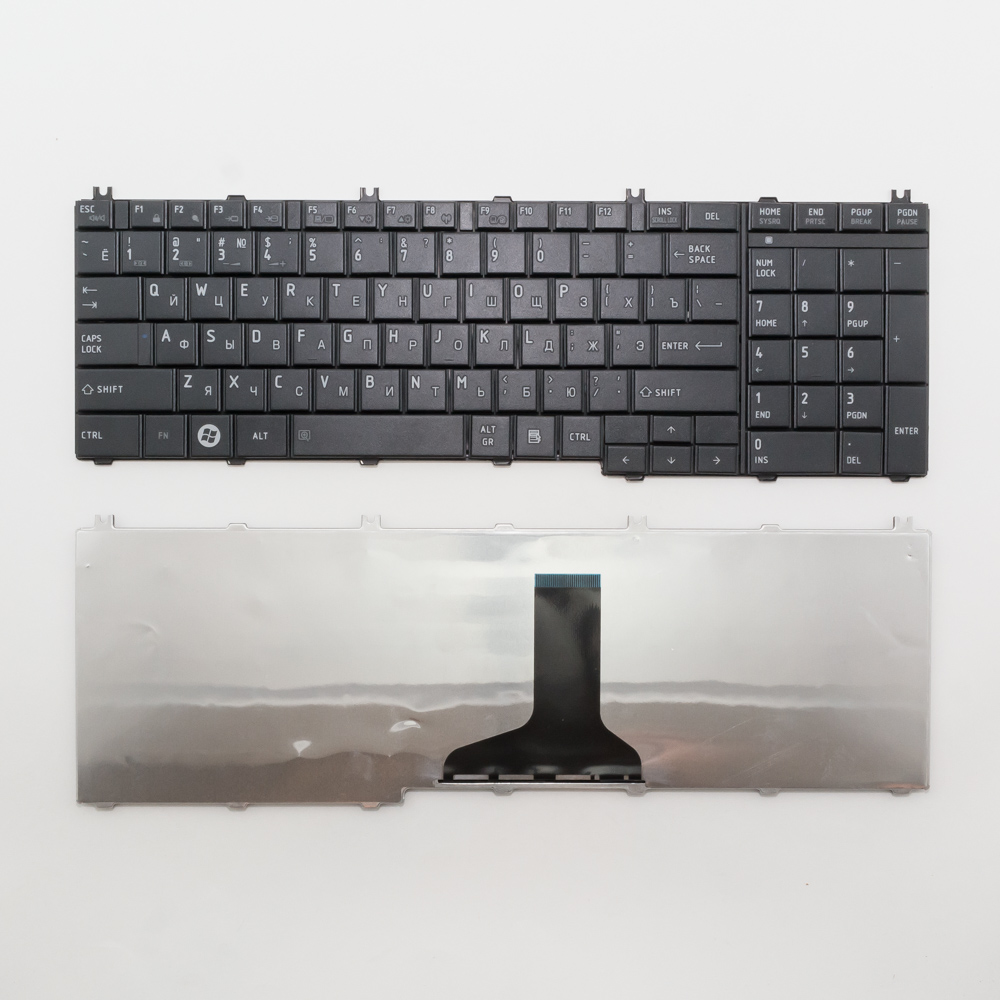 Клавиатура для ноутбука Toshiba С650, C660, L650 черная матовая
