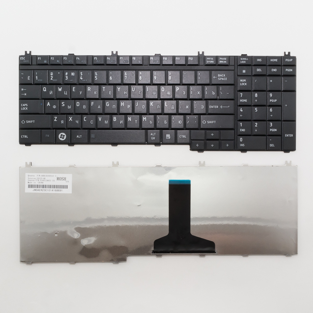 Клавиатура для ноутбука Toshiba A500, L500, P300 черная