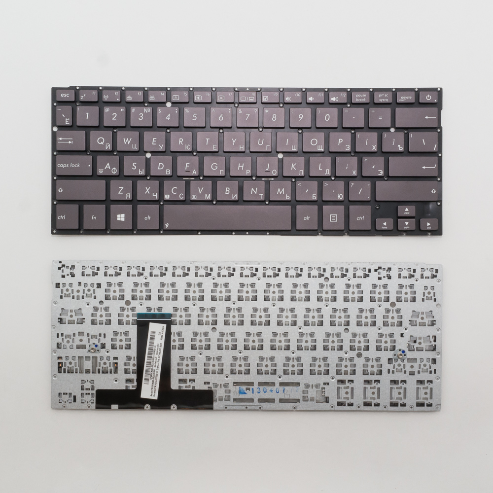 Клавиатура для ноутбука Asus UX31A, U38D черная без рамки, под подсветку