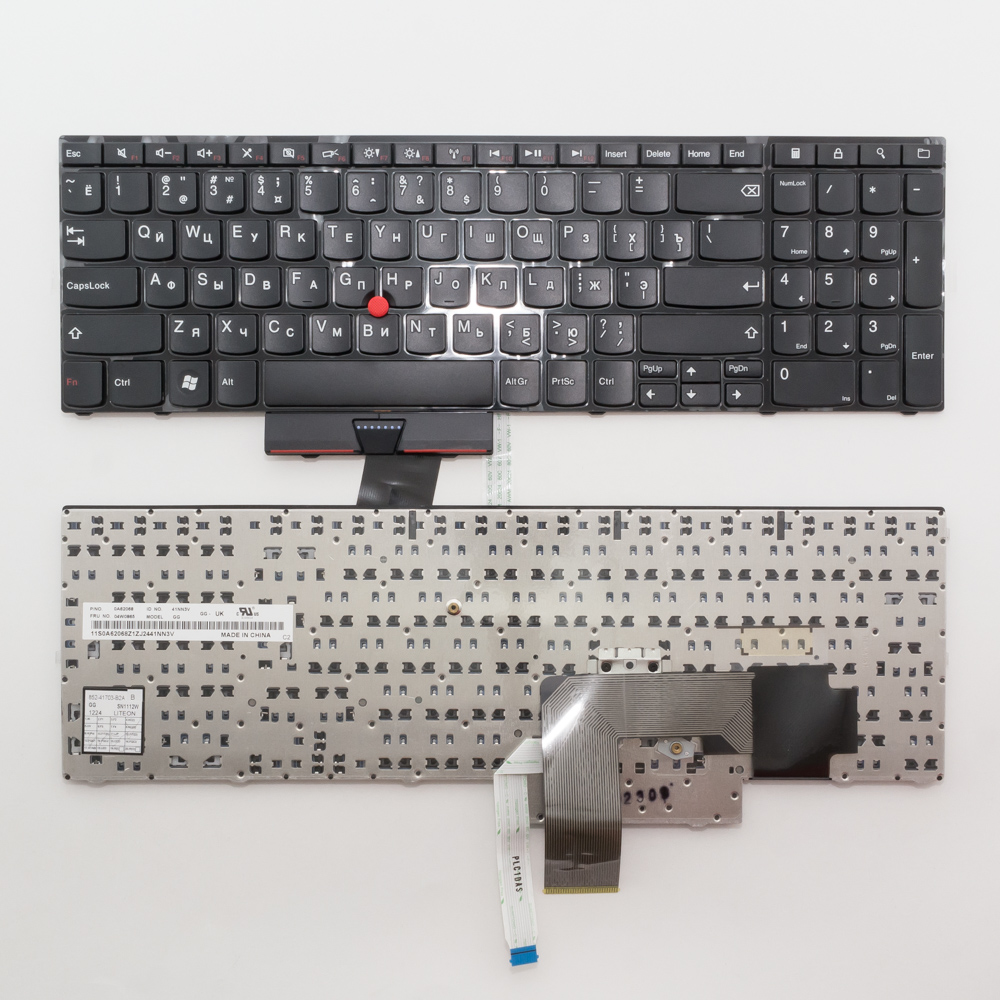 Клавиатура для ноутбука Lenovo Edge E520, E525 черная с рамкой, со стиком