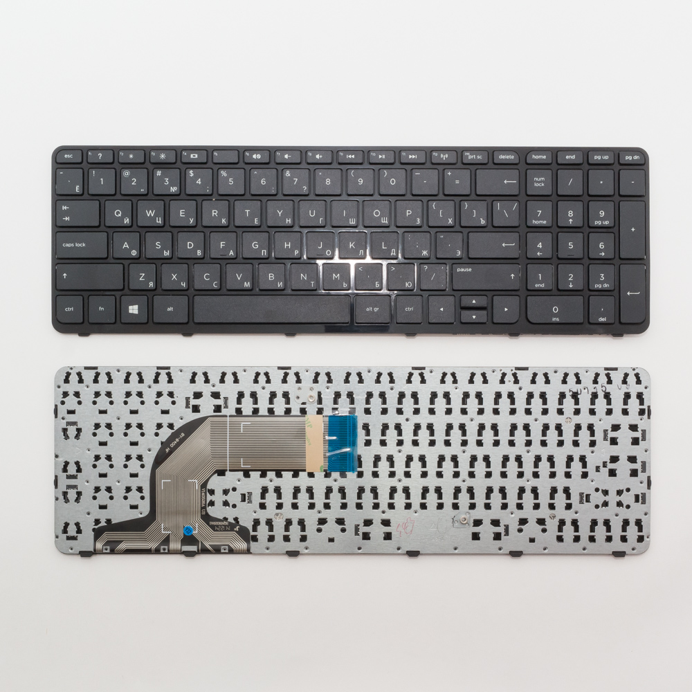 Клавиатура для ноутбука HP 15-e, 15-g, 15-n черная с рамкой